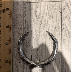 Cadillac Silver Laurel Car Emblem